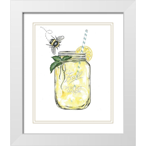 When Life Gives You Lemons White Modern Wood Framed Art Print with Double Matting by Norkus, Julie