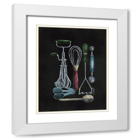 Stir Up Things White Modern Wood Framed Art Print with Double Matting by Norkus, Julie