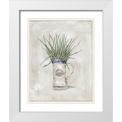 Mug Plant White Modern Wood Framed Art Print with Double Matting by Norkus, Julie