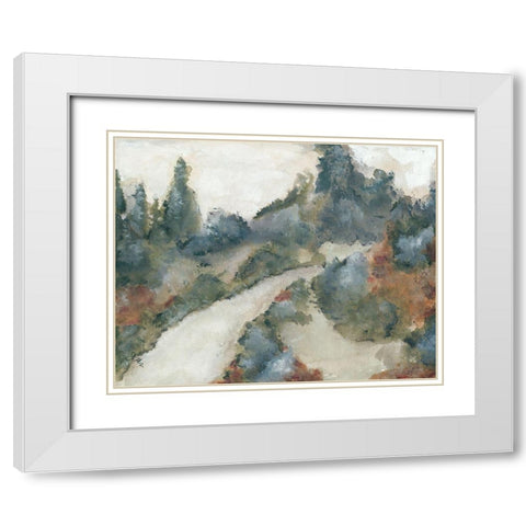 Far Away 2  White Modern Wood Framed Art Print with Double Matting by Norkus, Julie