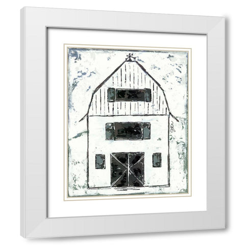 Shelter Series II White Modern Wood Framed Art Print with Double Matting by Norkus, Julie
