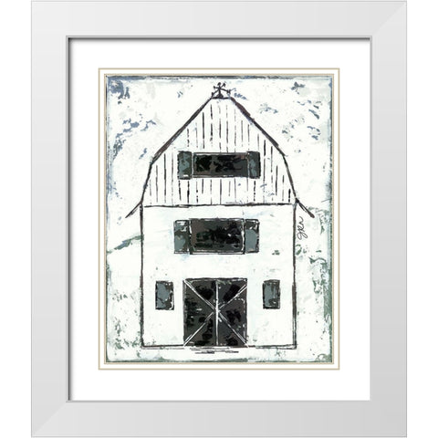 Shelter Series II White Modern Wood Framed Art Print with Double Matting by Norkus, Julie
