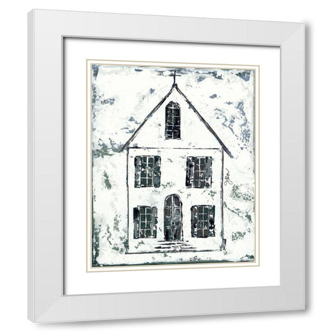 Shelter Series III White Modern Wood Framed Art Print with Double Matting by Norkus, Julie