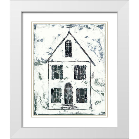 Shelter Series III White Modern Wood Framed Art Print with Double Matting by Norkus, Julie