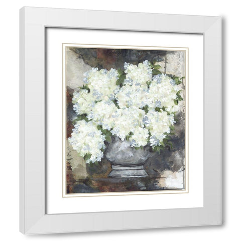 Snowball Hydrangeas II White Modern Wood Framed Art Print with Double Matting by Norkus, Julie