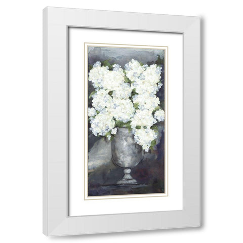 Snowball Hydrangeas III White Modern Wood Framed Art Print with Double Matting by Norkus, Julie