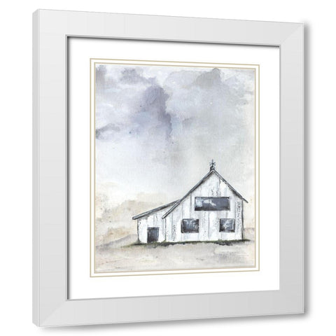 Haven Mini Prairie White Modern Wood Framed Art Print with Double Matting by Norkus, Julie