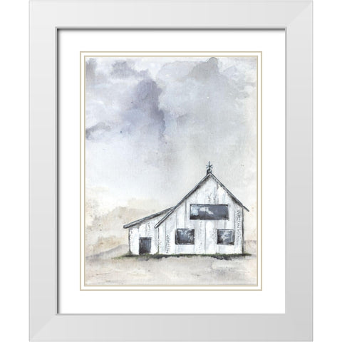 Haven Mini Prairie White Modern Wood Framed Art Print with Double Matting by Norkus, Julie