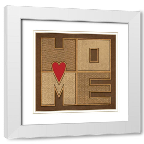 Home White Modern Wood Framed Art Print with Double Matting by Rader, Lauren