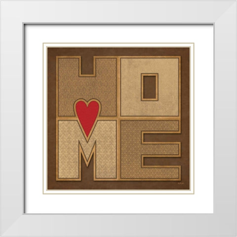Home White Modern Wood Framed Art Print with Double Matting by Rader, Lauren