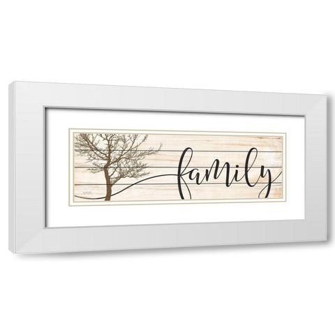 Family     White Modern Wood Framed Art Print with Double Matting by Rader, Lauren