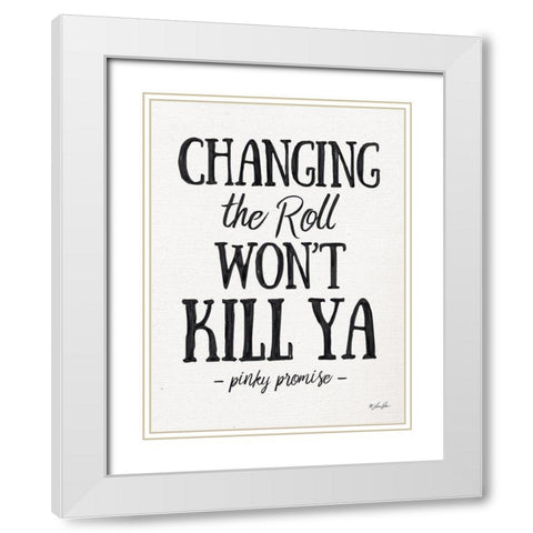 Changing the Roll White Modern Wood Framed Art Print with Double Matting by Rader, Lauren