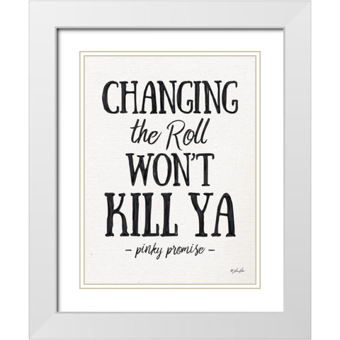 Changing the Roll White Modern Wood Framed Art Print with Double Matting by Rader, Lauren