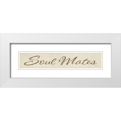 Soul Mates White Modern Wood Framed Art Print with Double Matting by Rader, Lauren