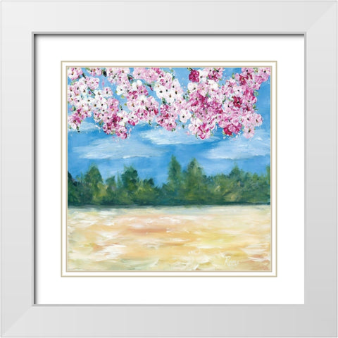 Looking Up White Modern Wood Framed Art Print with Double Matting by Ebert, Roey