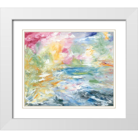 View From Above White Modern Wood Framed Art Print with Double Matting by Ebert, Roey
