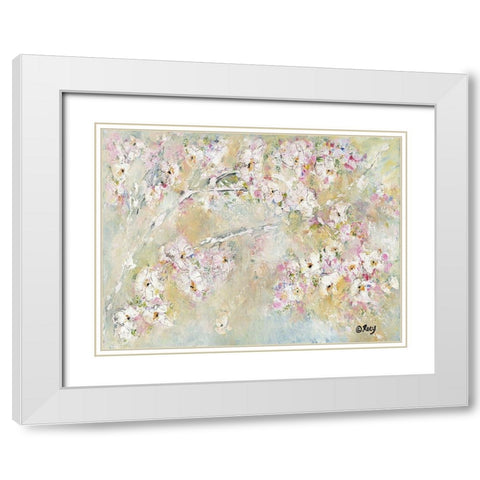 Branching Out White Modern Wood Framed Art Print with Double Matting by Ebert, Roey