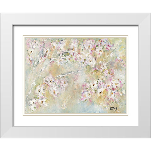 Branching Out White Modern Wood Framed Art Print with Double Matting by Ebert, Roey