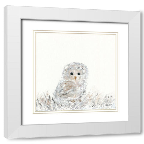 Good Night Little One White Modern Wood Framed Art Print with Double Matting by Ebert, Roey