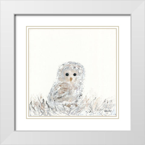 Good Night Little One White Modern Wood Framed Art Print with Double Matting by Ebert, Roey