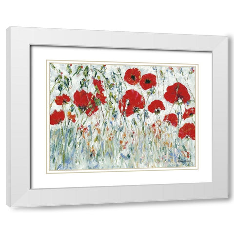 Renewal White Modern Wood Framed Art Print with Double Matting by Ebert, Roey