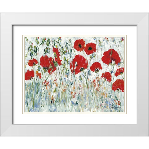 Renewal White Modern Wood Framed Art Print with Double Matting by Ebert, Roey