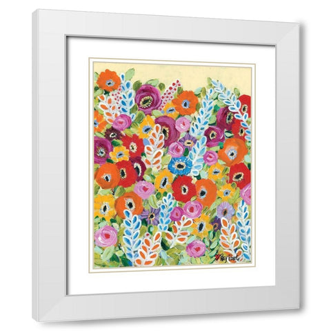 Whimsy White Modern Wood Framed Art Print with Double Matting by Ebert, Roey
