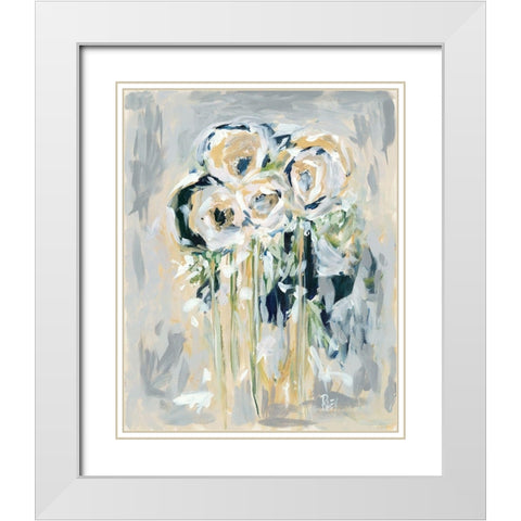 Touch of Elegance White Modern Wood Framed Art Print with Double Matting by Ebert, Roey