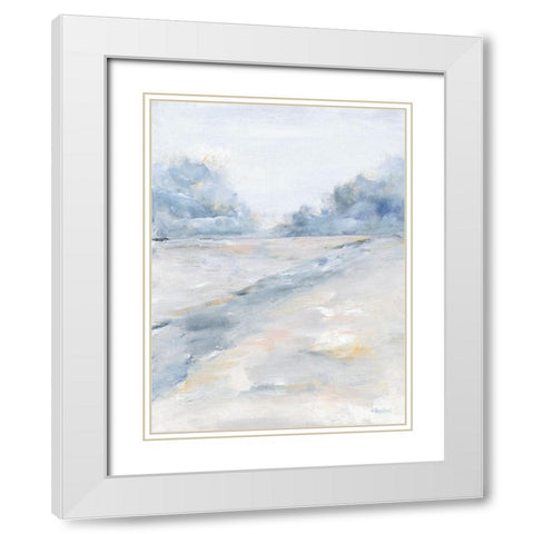 Landscape II White Modern Wood Framed Art Print with Double Matting by Ebert, Roey