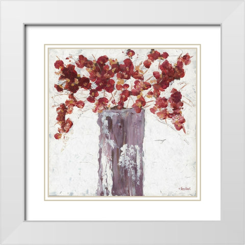 Autumn Blooms White Modern Wood Framed Art Print with Double Matting by Ebert, Roey