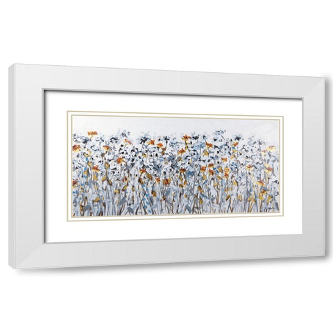 Serenity Walk White Modern Wood Framed Art Print with Double Matting by Ebert, Roey
