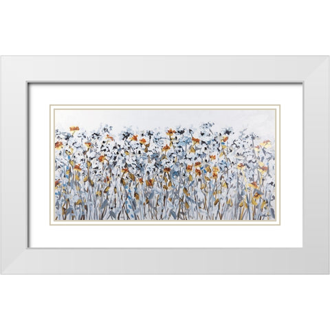 Serenity Walk White Modern Wood Framed Art Print with Double Matting by Ebert, Roey
