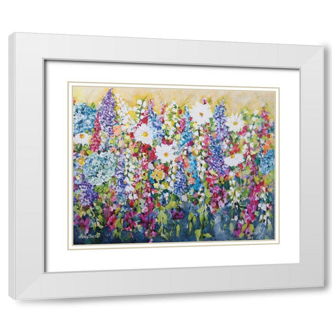 Spring Vibes White Modern Wood Framed Art Print with Double Matting by Ebert, Roey