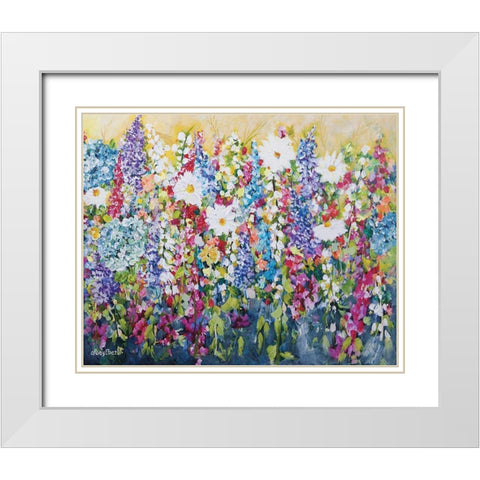 Spring Vibes White Modern Wood Framed Art Print with Double Matting by Ebert, Roey