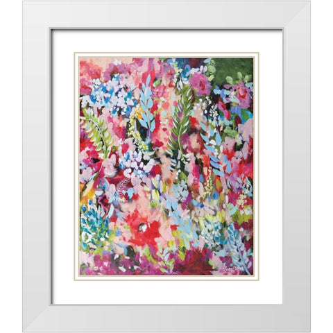 Joyful Always White Modern Wood Framed Art Print with Double Matting by Ebert, Roey