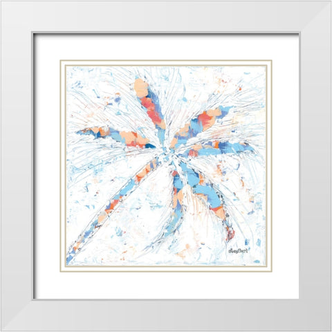 Palm Tree I White Modern Wood Framed Art Print with Double Matting by Ebert, Roey