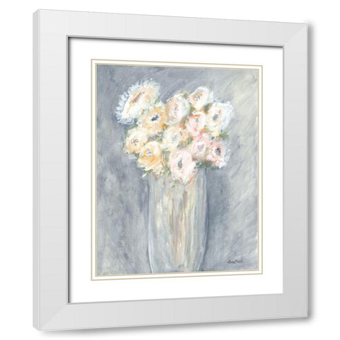 Fresh Bunch White Modern Wood Framed Art Print with Double Matting by Ebert, Roey