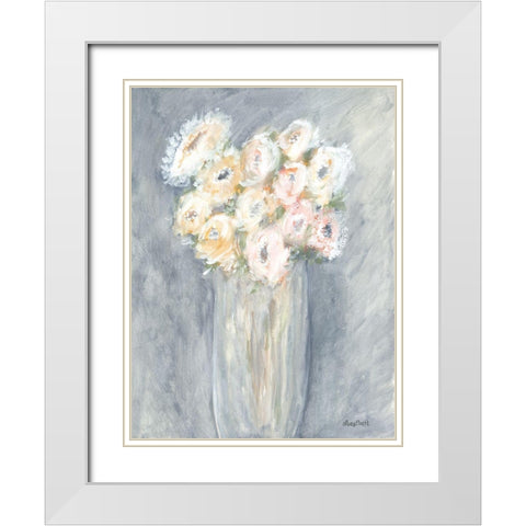 Fresh Bunch White Modern Wood Framed Art Print with Double Matting by Ebert, Roey