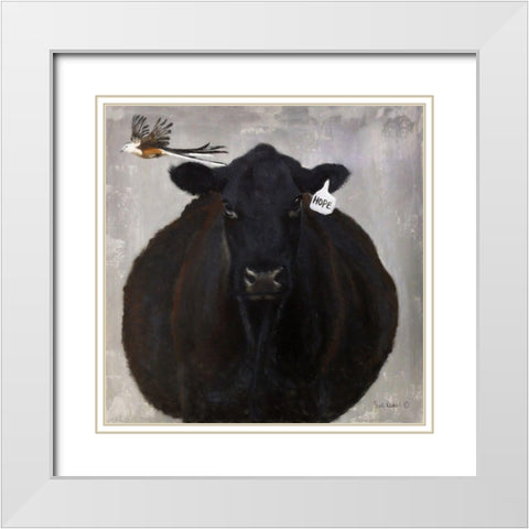 Hope and the Scissor Tailed Flycatcher White Modern Wood Framed Art Print with Double Matting by Redman, Suzi