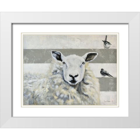 Gatherings White Modern Wood Framed Art Print with Double Matting by Redman, Suzi