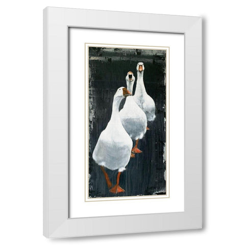 Ready, Set, Go White Modern Wood Framed Art Print with Double Matting by Redman, Suzi