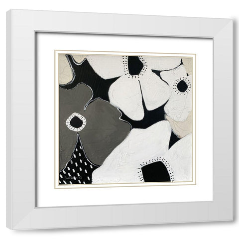 Hello I White Modern Wood Framed Art Print with Double Matting by Redman, Suzi