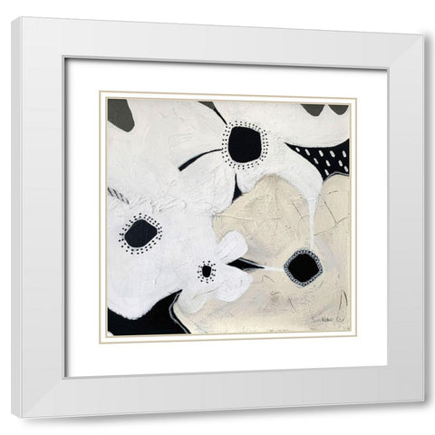 Hello II White Modern Wood Framed Art Print with Double Matting by Redman, Suzi