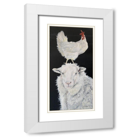 Roosting Spot  White Modern Wood Framed Art Print with Double Matting by Redman, Suzi