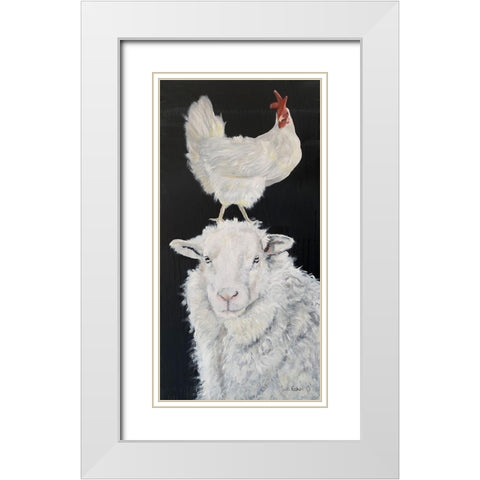 Roosting Spot  White Modern Wood Framed Art Print with Double Matting by Redman, Suzi