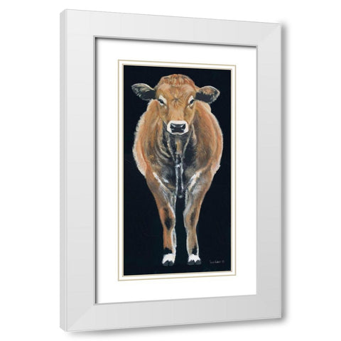 A Firm Foundation White Modern Wood Framed Art Print with Double Matting by Redman, Suzi