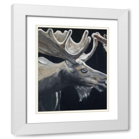 Hear the Word I   White Modern Wood Framed Art Print with Double Matting by Redman, Suzi