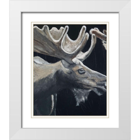 Hear the Word I   White Modern Wood Framed Art Print with Double Matting by Redman, Suzi