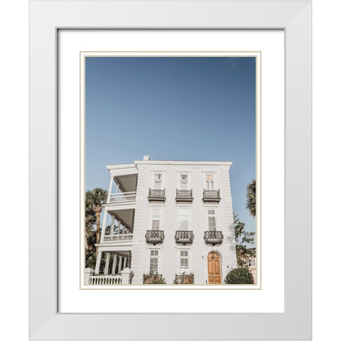 Good Morning Beautiful White Modern Wood Framed Art Print with Double Matting by Rigsby, Jennifer