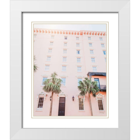 Sunkissed Hotel White Modern Wood Framed Art Print with Double Matting by Rigsby, Jennifer
